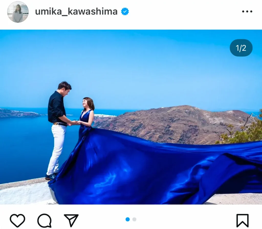 川島海荷と中村克